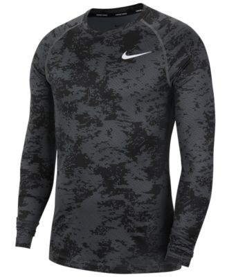 Nike Men s Pro Long Sleeve Camo Shirt Macy s