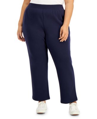 Plus Size Fleece Pants, Created for Macy's