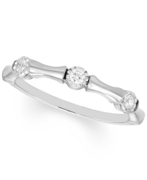 image of Diamond Band (1/8 ct. t.w.) Available in 10k Gold, 10k White Gold or 10k Rose Gold