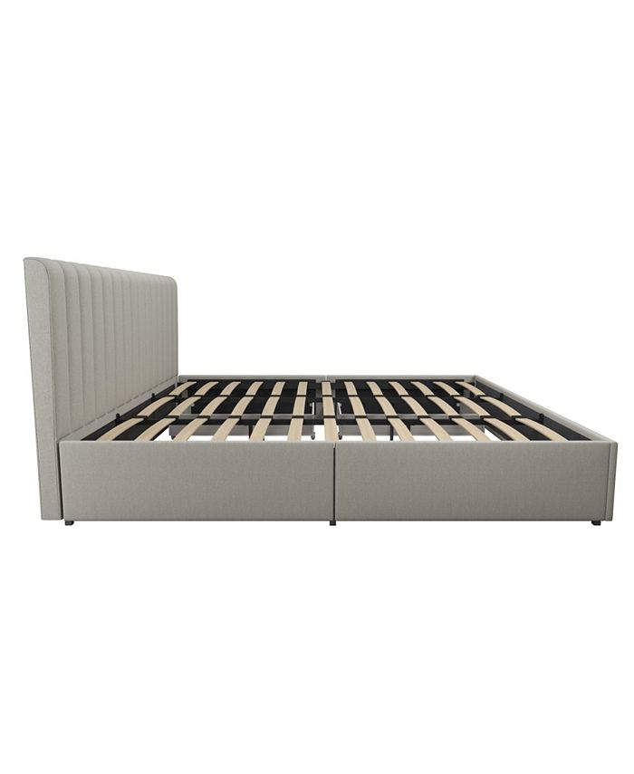 Novogratz Collection Novogratz Brittany Upholstered Bed with Storage