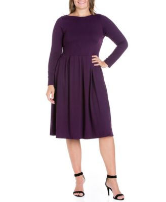 macys purple dresses