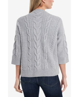 Vince Camuto Elbow Sleeve Funnel Neck Sweater - Macy's