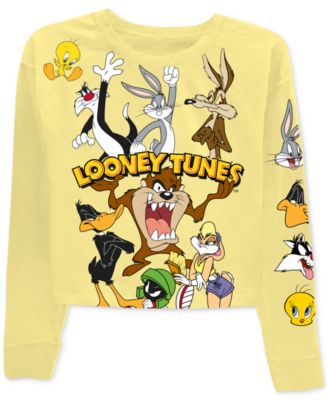 Warner Brothers - Juniors' Bugs Bunny Looney Tunes Long-Sleeved Graphic T-Shirt