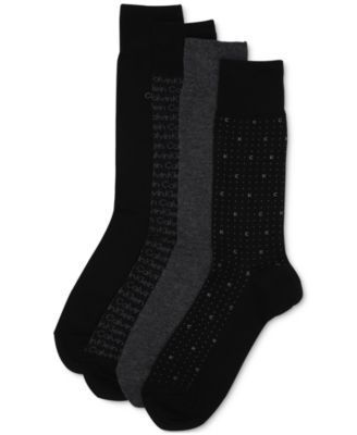 Men's 4-Pack Logo Dress Socks