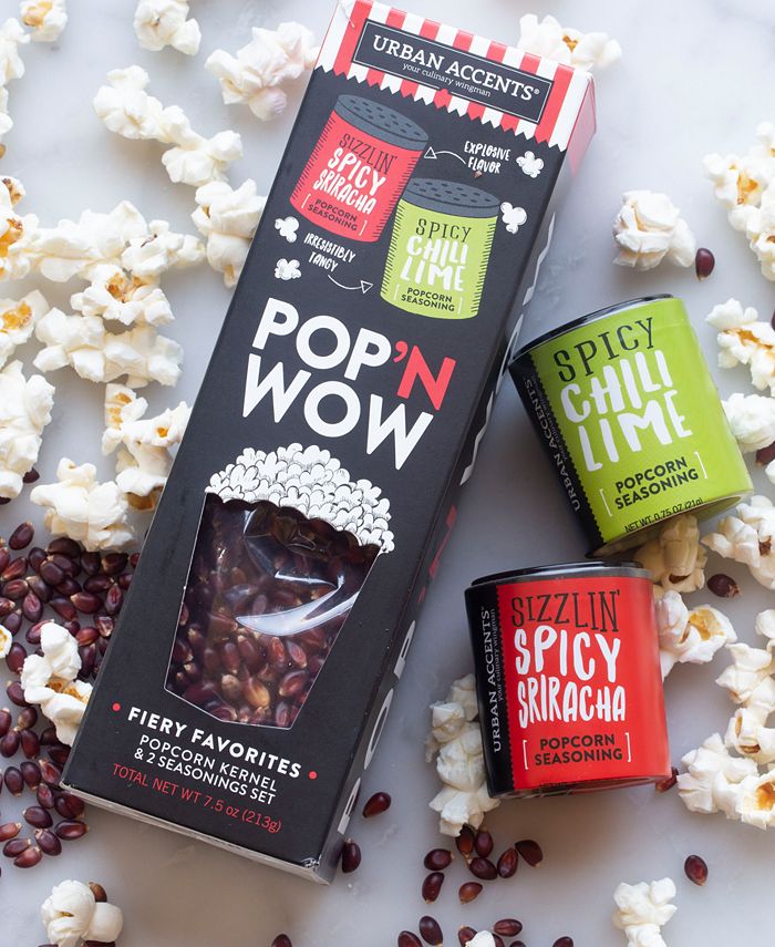 Urban Accents POP 'N WOW Fiery Favorites Gourmet Popcorn Gift Set Macy's