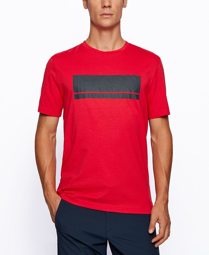 Hugo Boss BOSS Men's Teeonic Regular-Fit Jersey T-Shirt & Reviews ...