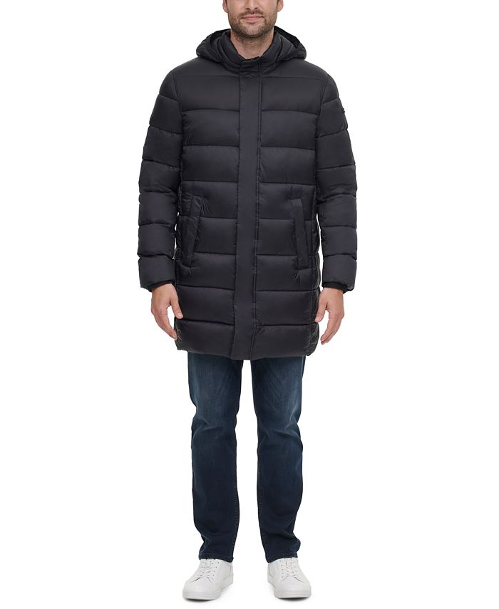 Calvin Klein Men's Long Hooded Puffer Jacket - Macy's