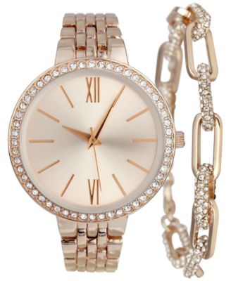 Macy's rose gold online watch