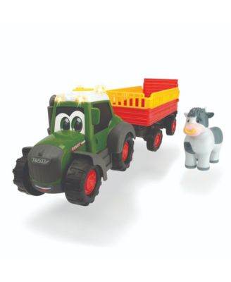 Dickie Toys Happy Fendt Tractor with Animal Trailer