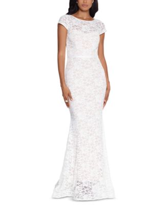 Xscape Lace Cap Sleeve Dress