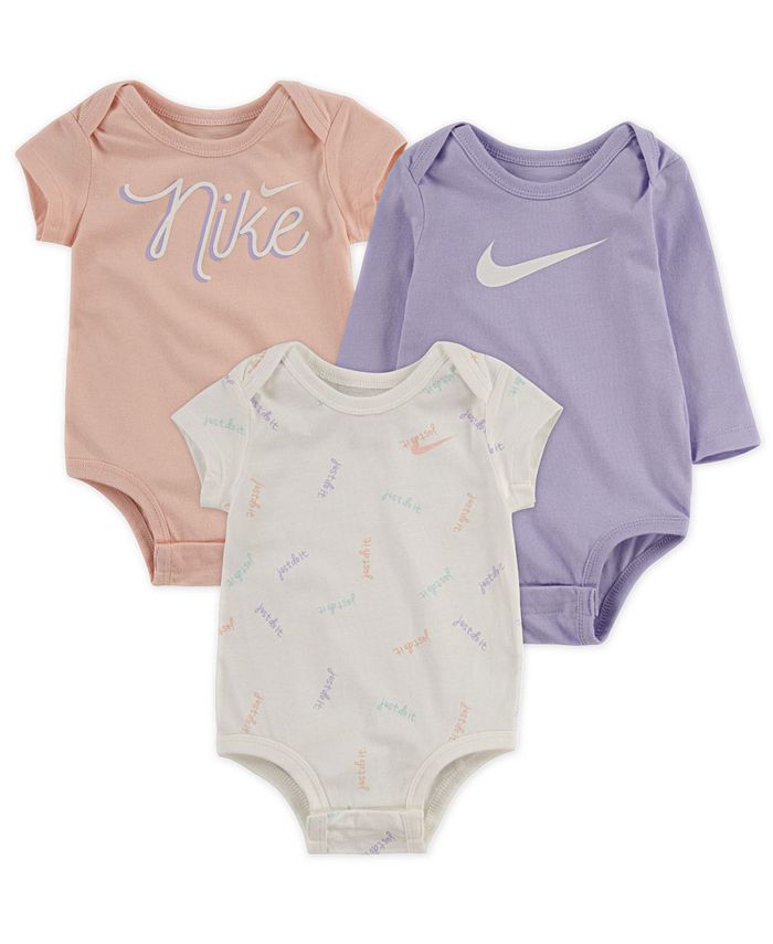Nike Baby Girls Bodysuit 3-Pack - Macy's