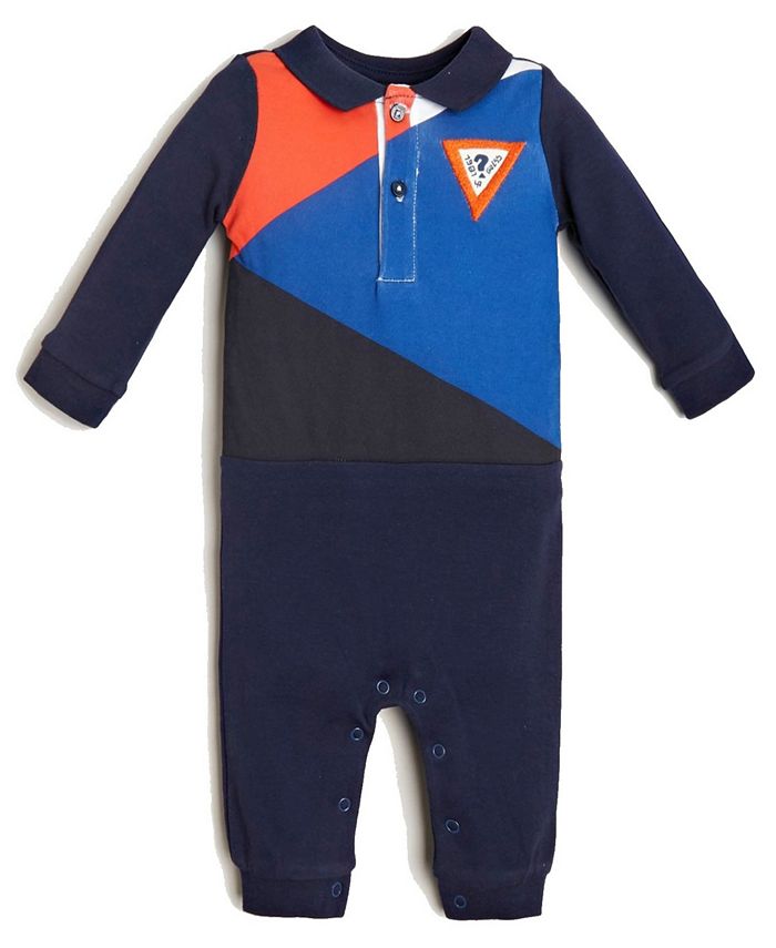 GUESS Baby Boys Color Block Coverall Macy's