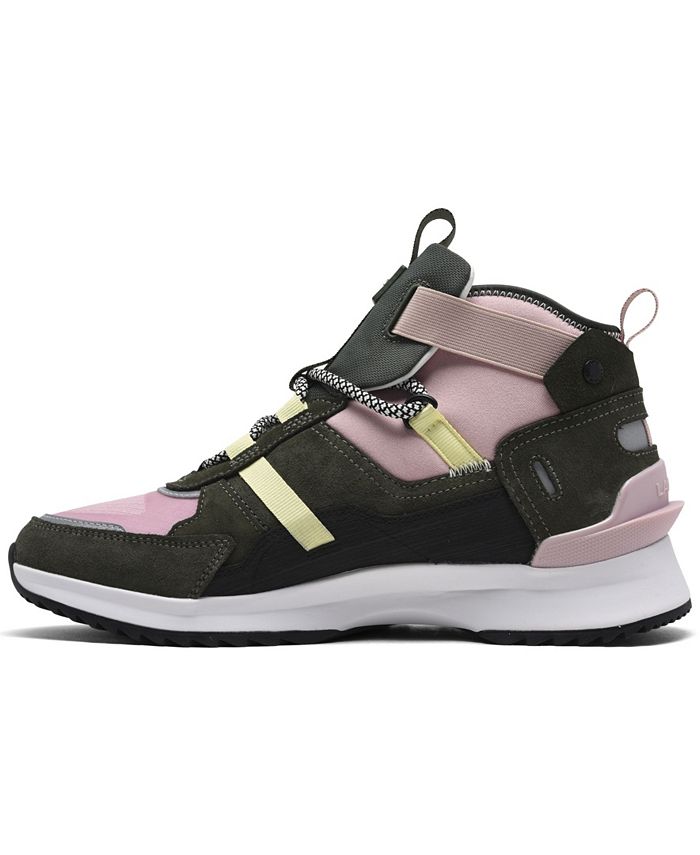 Lacoste Women's Run Breaker High Top Outdoor Sneaker Boots from Finish