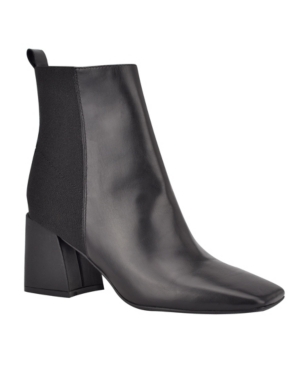 image of Nine West Women-s Griffin Block Heel Booties Women-s Shoes
