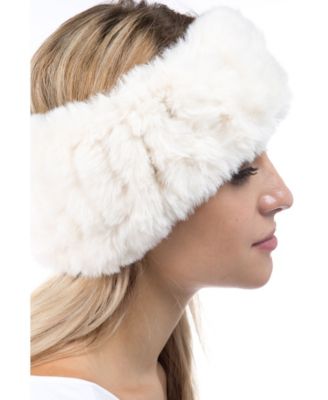 Women's Plush Faux Fur Stretch Headband