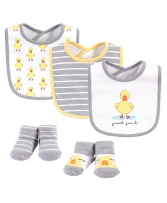 Baby Boys Hudson Unisex Cotton Bib and Sock Collection