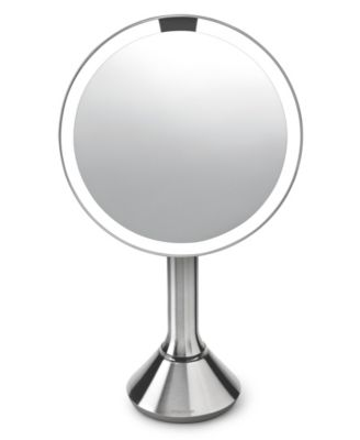 8" Sensor Makeup Mirror, 5x Magnification and Adjustable Brightness