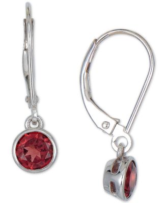 Garnet on sale earrings macys