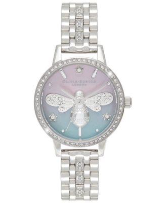 Olivia Burton - Women's Sparkle Bee Stainless Steel Bracelet Watch 30mm