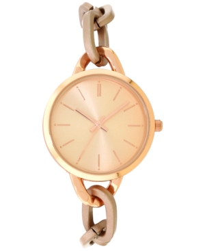 image of Inc Women-s Rose Gold-Tone Chain Bracelet Watch 32mm, Created for Macy-s