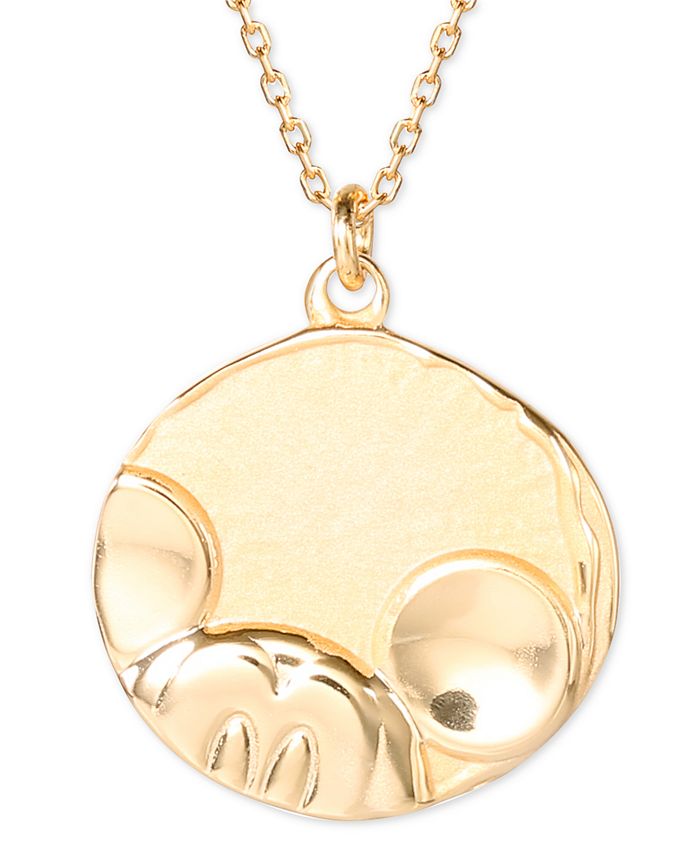 Mickey mouse rose sale gold necklace