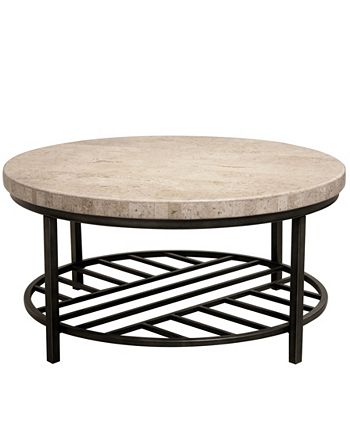 Furniture Capri Round Coffee Table - Macy's