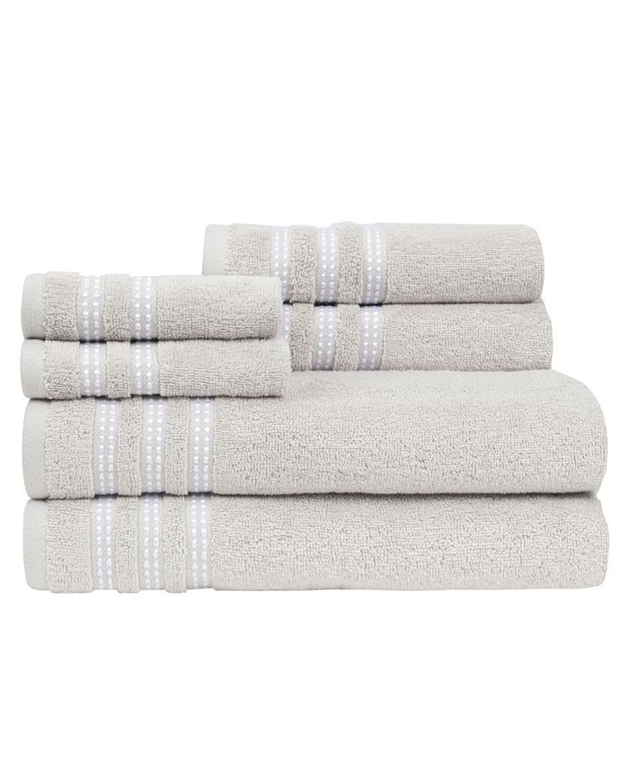 Caro Home Sabina Low Twist Towel Set, 6 Pieces Macy's