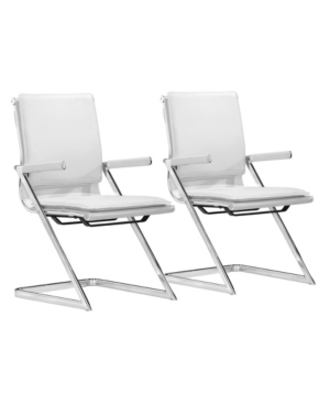 Zuo Set Of 2 Lider Plus Conference Chairs In White