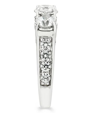 Macy s 3 Carat Diamond 3 Stone Ring in 14K White Gold Macy s