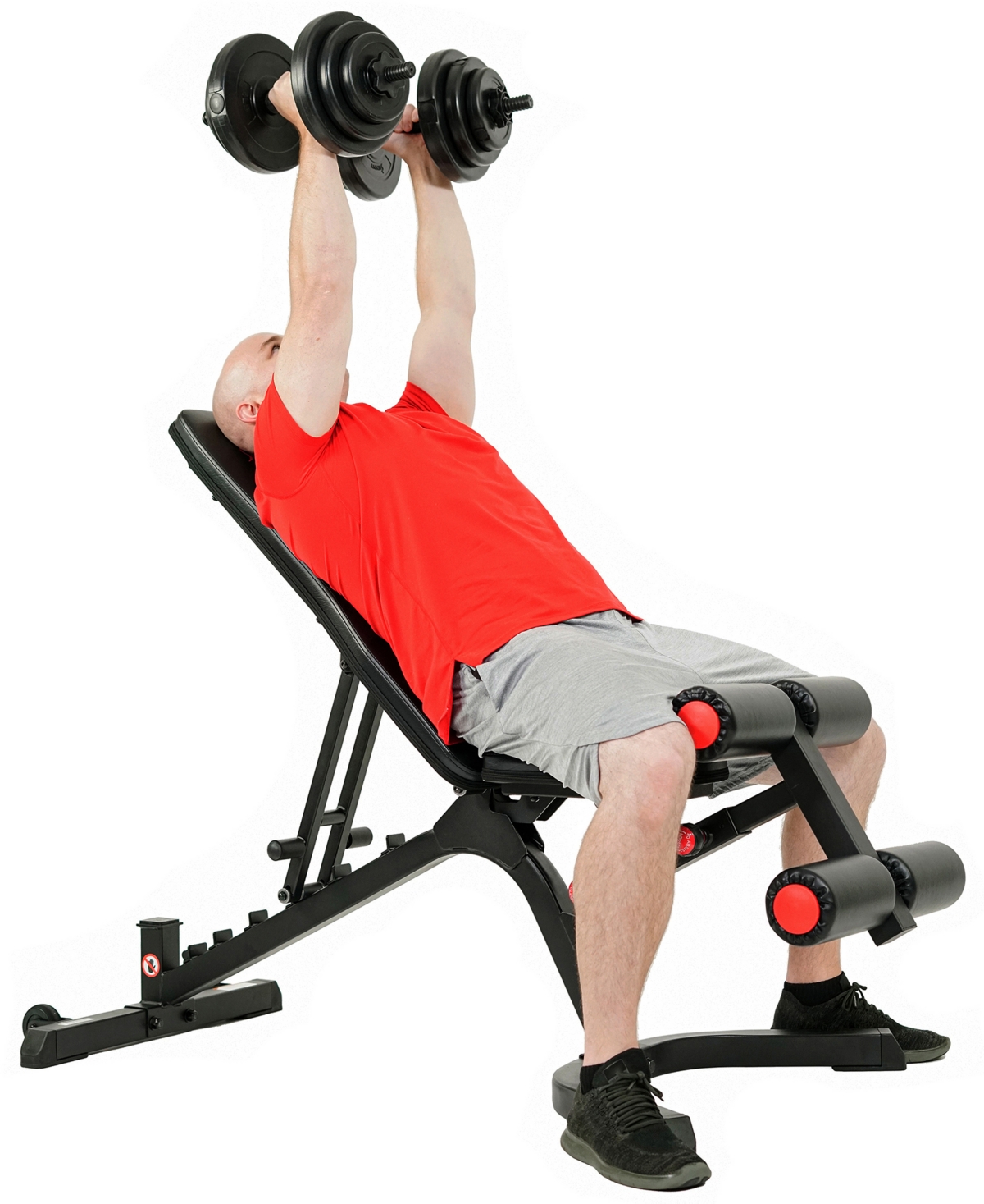Sunny Health & Fitness Fully Adjustable Power Zone Utility Heavy Duty Weight Bench with Max Weight – Sf-BH6920,- Black