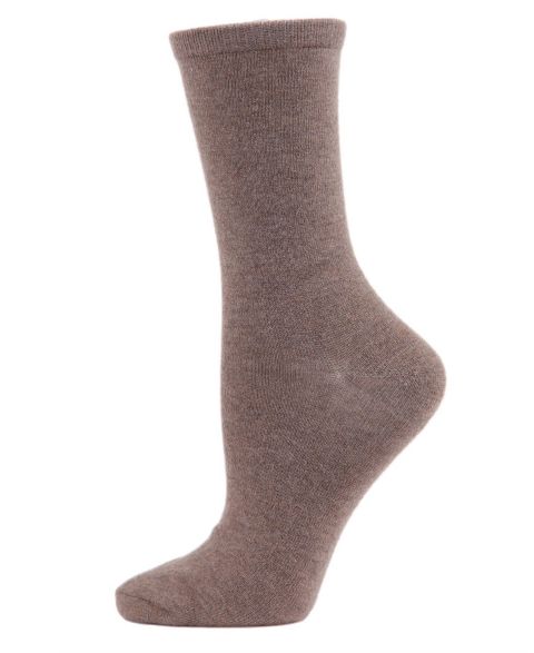 Носки Flat Cashmere, средней высоты — MeMoi, цвет: Натуральный бежевый