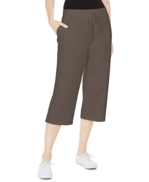 Karen Scott Knit Capri Pull on Pants, Created for Macy's