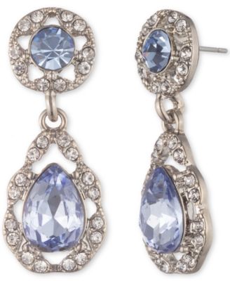 Givenchy - Crystal Halo Teardrop Earrings