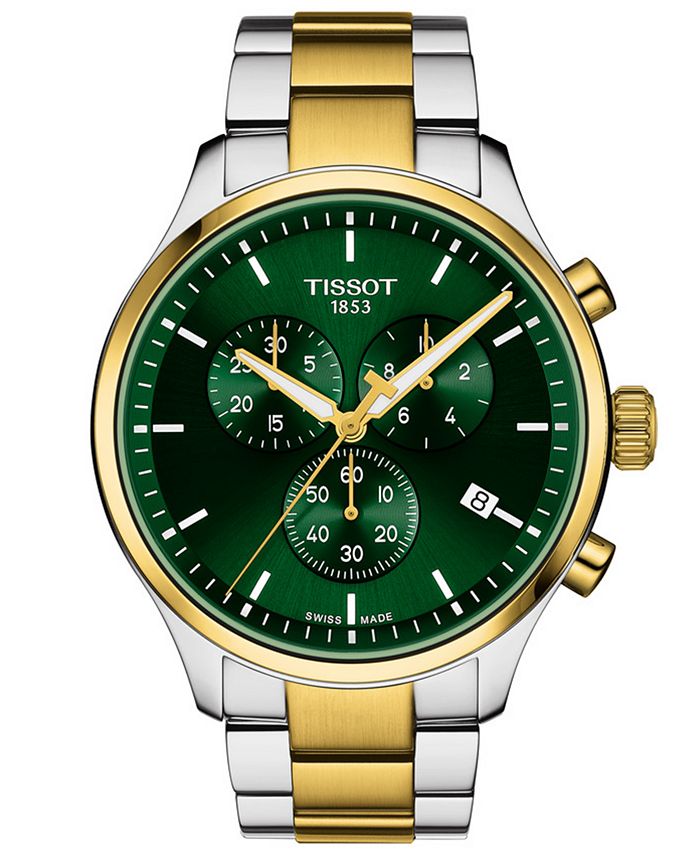 Tissot - Men's Swiss Chronograph XL Classic Two-Tone Stainless Steel Bracelet Watch 45mm