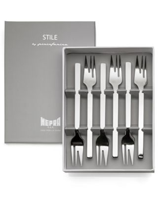 Gift Box Cake Forks Stile Flatware Set, Set of 6
