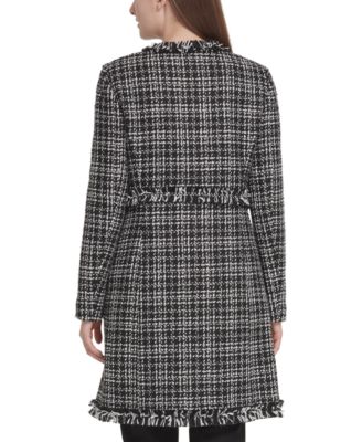 dkny tweed topper jacket