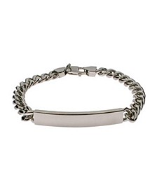 Men's Curb Link Stainless Steel Id Bracelet