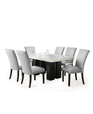 Furniture CLOSEOUT! Camila Rectangle 70" Marble Dining Table