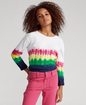 image of Big Girls Tie-Dye Long-Sleeve Tee