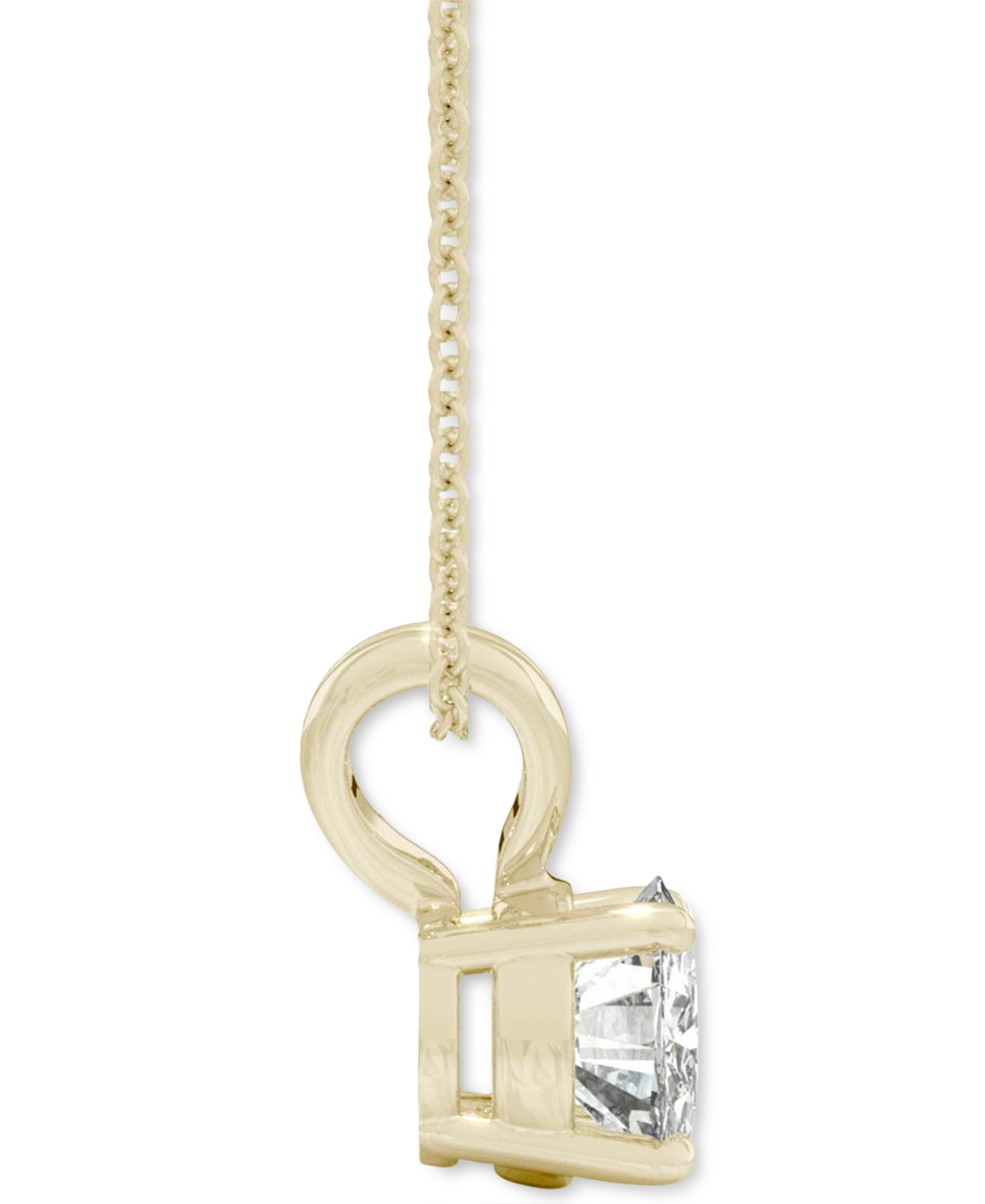 Charles & Colvard Moissanite Solitaire 18" Pendant Necklace (1/2 ct. t.w. Dew)