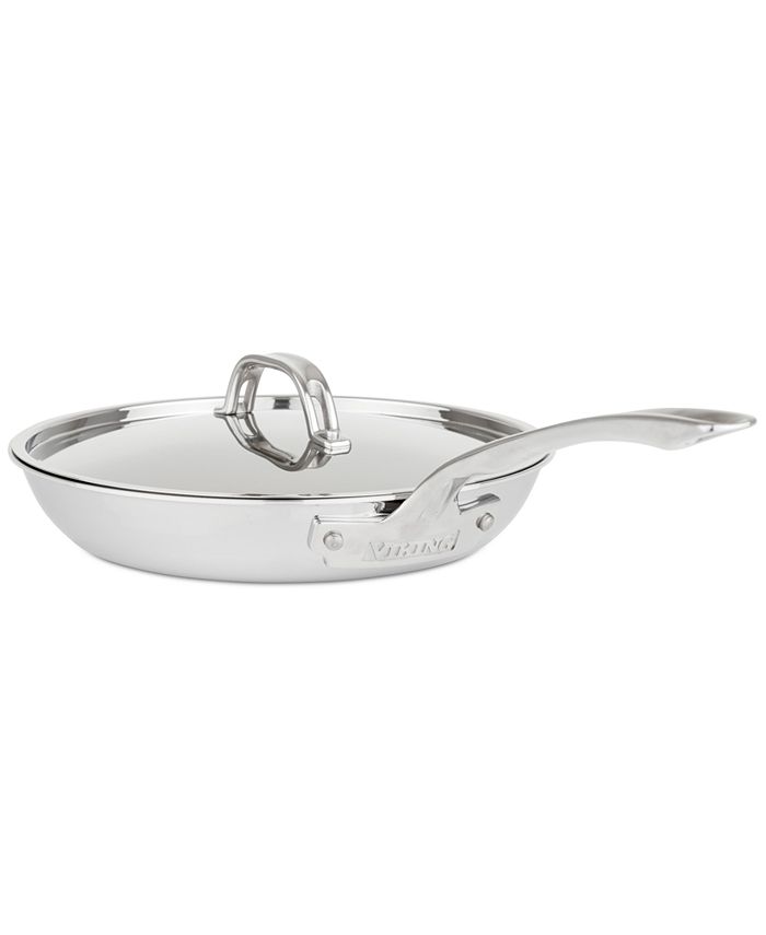 Viking - 3-Ply Stainless Steel 10" Covered Fry Pan