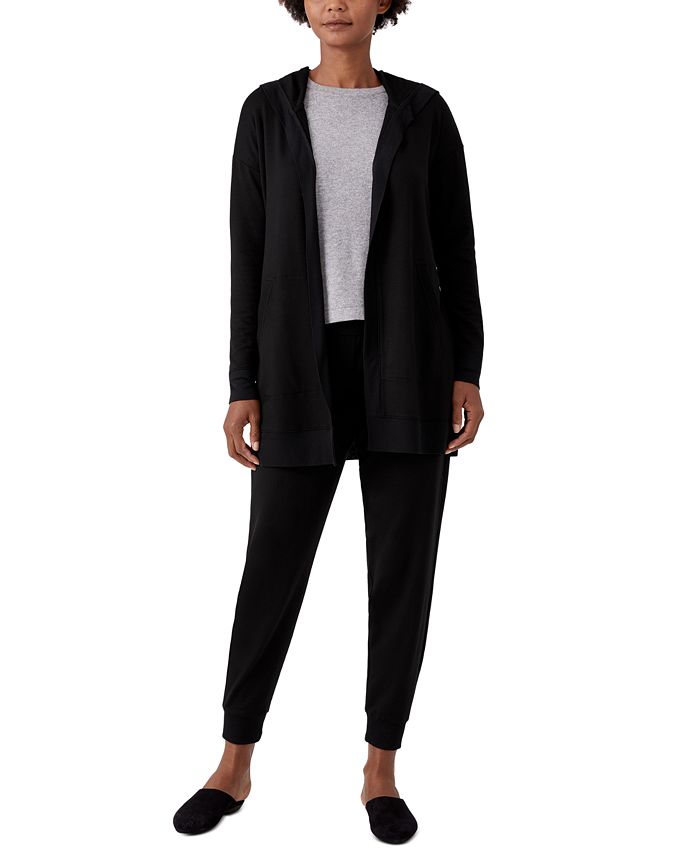 Eileen Fisher Hooded Open-Front Jacket & Reviews - Jackets & Blazers ...