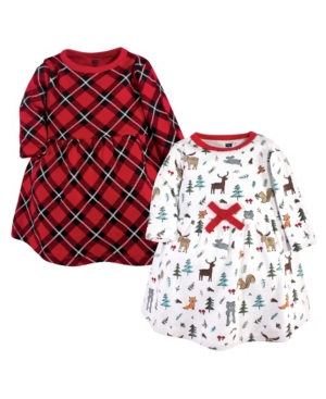 Hudson Baby Girl Cotton Dresses Pack of 2