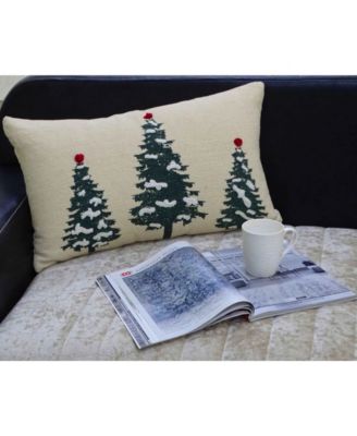Evergreen Trees Decorative Pillow, 14" x 24"