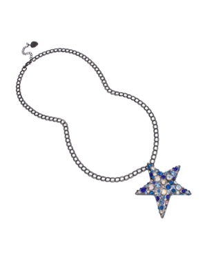image of Betsey Johnson Star Pendant Long Necklace