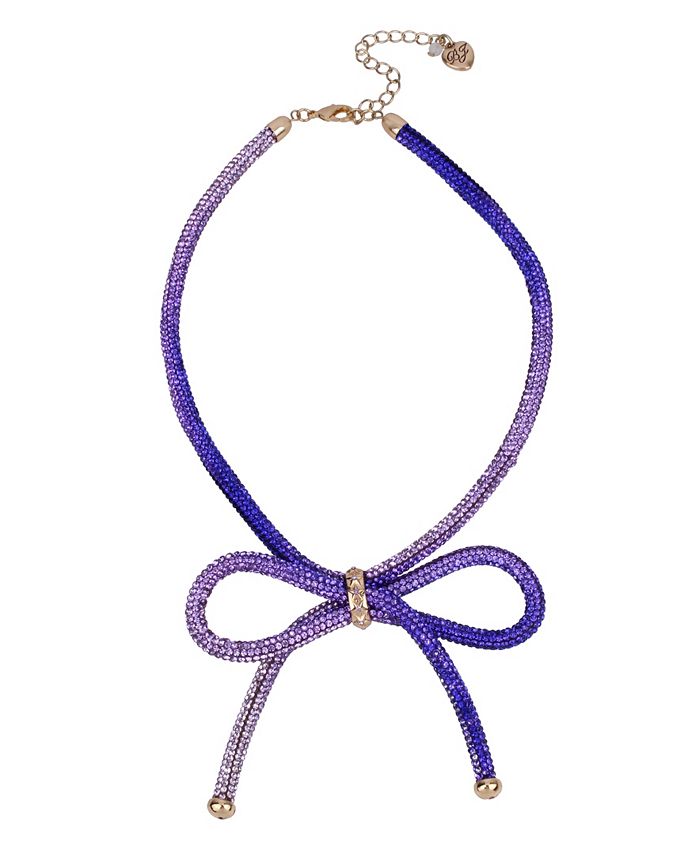 Betsey johnson mesh bow necklace hotsell
