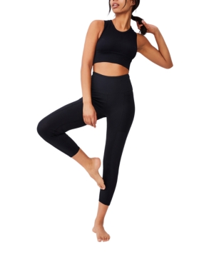 Cotton On Women's Rib Pocket 7/8 Tight