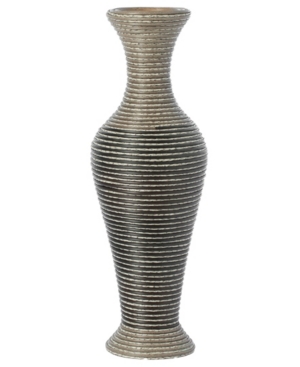 Uniquewise Artificial Rattan Weaved Wire Design Tabletop Accent Decorative Vase In Multi