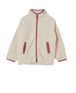image of Toddler Girls Tina Teddy Zip Through Jacket