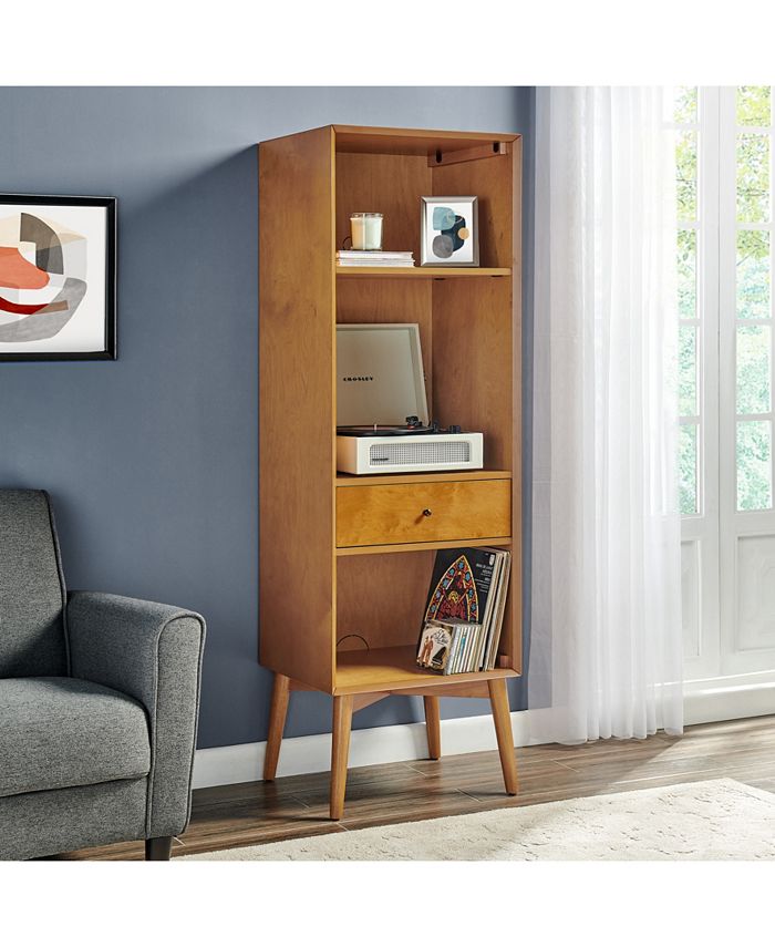 Crosley Landon Record Storage Bookcase Macy's
